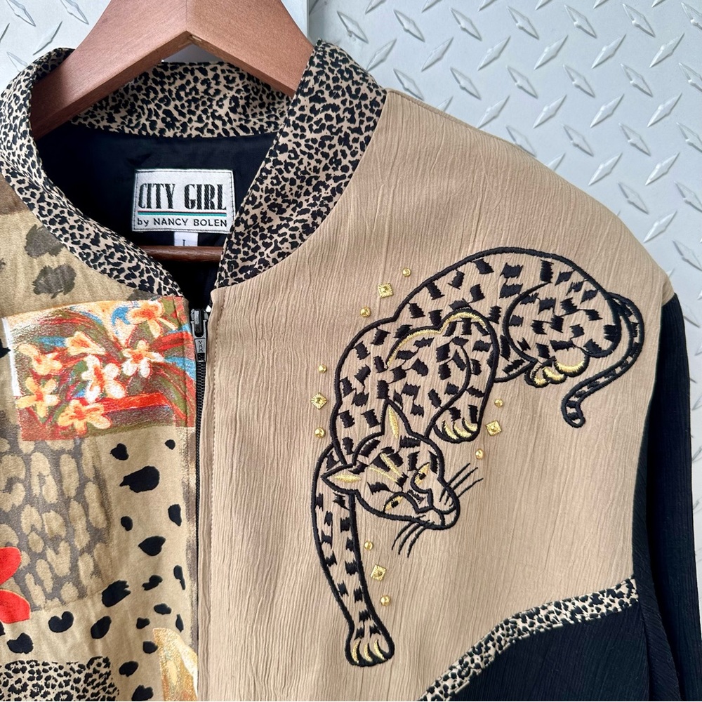 Vintage City Girl bomber jacket